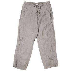 J Jill Love Linen Gray Pull On Pants